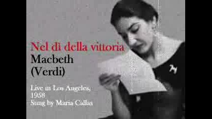 Della Vittoria, Sung By Maria Callas 1958