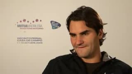 Atp Ms Madrid 2008 : Интервю С Федерер | 16:10:2008