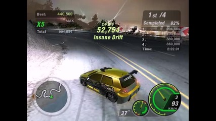 Need For Speed Undergorund 2 - Дрифт с Голфо 2