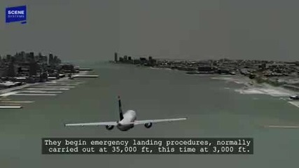 Невероятното Приземяване На Самолета В Река Хъдсън В Ню Йорк - 3d
