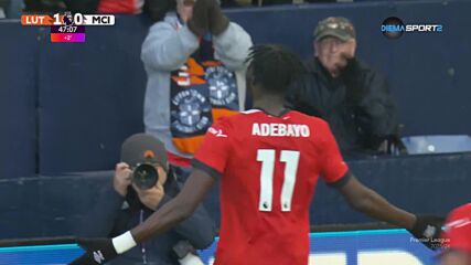 Luton Town with a Goal vs. Manchester City