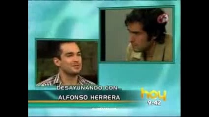 Alfonso Herrera en Hoy 