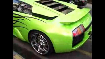 Crazy Green Lamborghini Tuning 