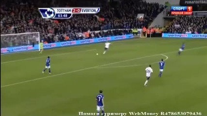 Tottenham vs Everton 2-0 goal Assou-ekoto