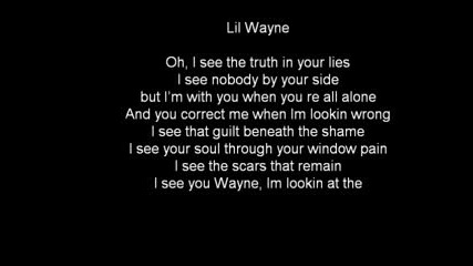 Lil Wayne ft Bruno Mars Mirror Lyrics on Screen