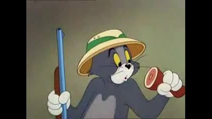 Tom and Jerry - Lion steals and eats meat