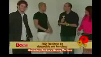 Entrevista Con Rbd En Fortaleza - Brasil