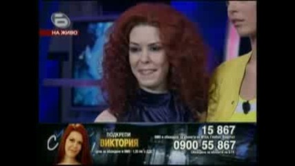 Music Idol 3 - 15.04.09г. - Елиминации! - Виктория и Соня Мембреньо