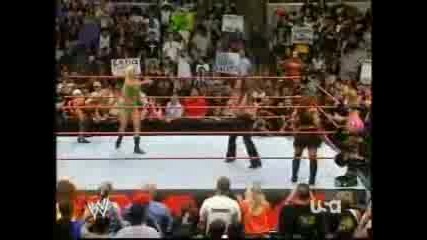 Trish And Torrie Vs Mickie And Victoria