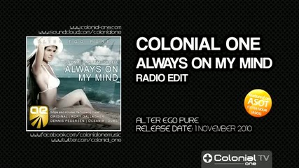 Colonial One feat. Isa Bell - Always On My Mind (radio Edit)