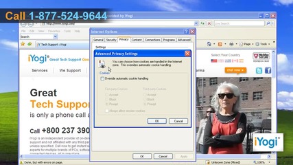 How to enable cookies in Internet Explorer® 7 in Windows® Xp