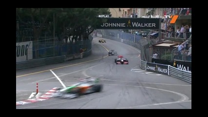 Дженсън Бътън отпада от Ф1 Монако 2010 