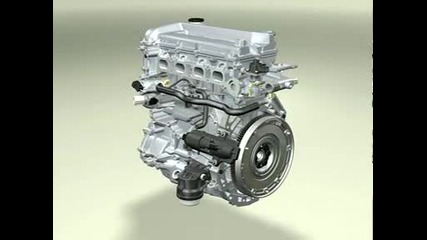Dohc 4 cylinder engine Анимация на двг