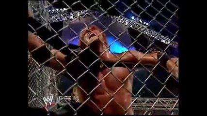 Rey Mysterio Jumps Off The Top Of Steel Cage