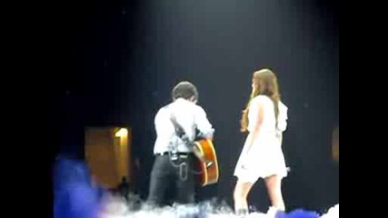 Miley Cyrus and Nick Jonas - Before the Storm Dallas Tx