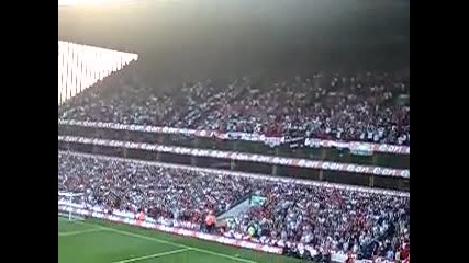 Manchester United fans singing - Were going to Wembley