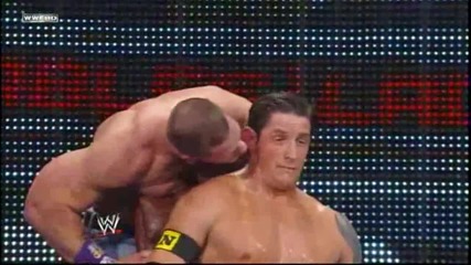 John Cena Fu's Wade Barrett to through the Steel Steps