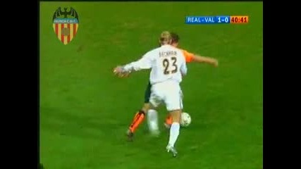 Aimar screws Beckham