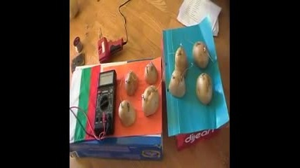 How to make a potato battery (как да направим батерия от картофи) 