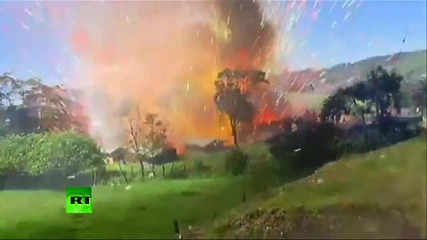 Експлозия на склад с фойерверки в Колумбия