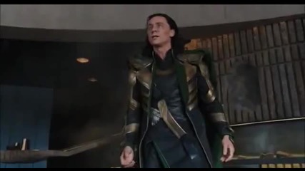 The Avengers scene - Hulk smashing Loki