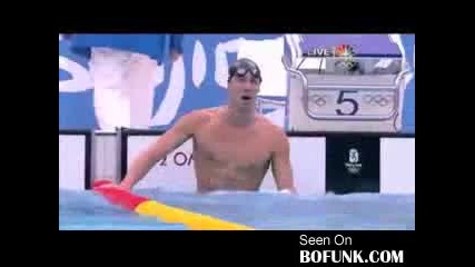 Michael Phelps Се Подиграва На Съперник След Като Го Побеждава