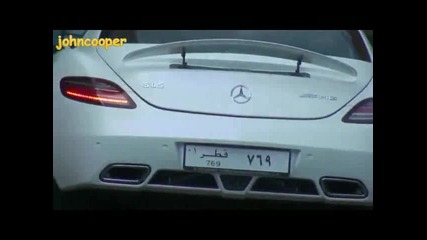 Матово Бял Mercedes Sls Amg 