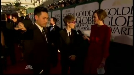 Интервю на Justin Bieber за Златните глобуси 16.01.2011 