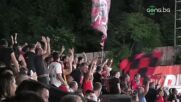 "Червено-черните" фенове празнуват гола на Найденов