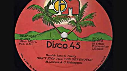 Derrick Laro and Trinity - Don`t stop till you get enough-1980