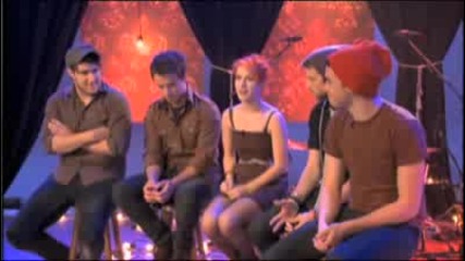 Paramore Mtv Unplugged Interview Part 1 - Funk to punk 