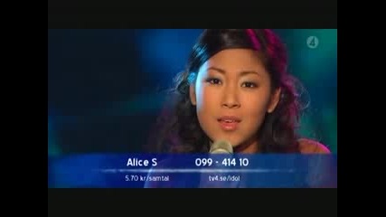 Alice Svensson - Ironic - Idol 2008 Sweden