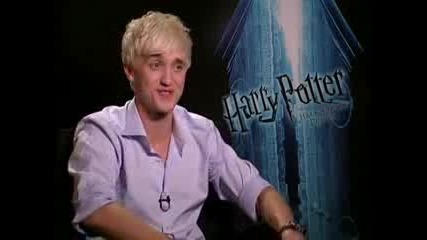 Tom Felton - интервю Harry Potter and the Half - Blood Prince - част 1