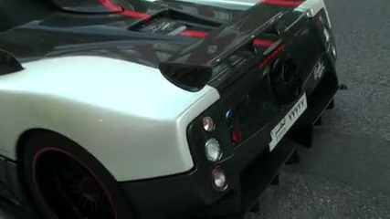Pagani Zonda Cinque Roadster Start - Up And Acceleration!