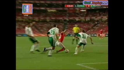 Benfica - Vorskla 2 - 0 (4 - 0,  20 8 2009)