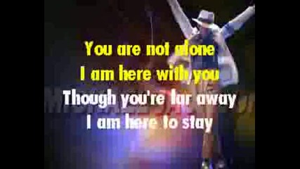 Michael Jackson - You are not alone (karaoke)