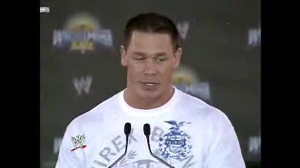 John Cena At The Wrestlemania 24 conference