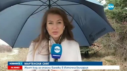 МАРТЕНСКИ СНЯГ: Жълт код за опасни валежи в Източна България