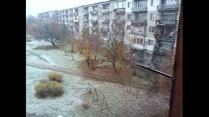 Първи сняг в Пловдив