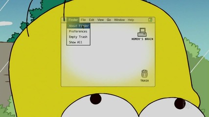 Homer s brain is like computer Hq