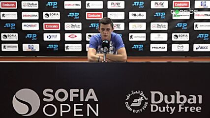 Александър Лазаров след поражението от Филип Крайнович на Sofia Open 2021