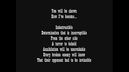 Disturbed - Indestructible Lyrics
