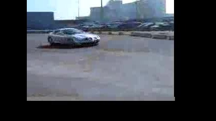Mercedes Slr And Ferrari 430
