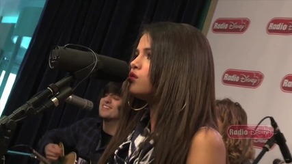 Selena Gomez & the Scene - Who Says (acoustics Version) on Radio Disney 