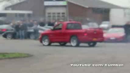 Dodge Ram Srt10 Amazing Burnout 