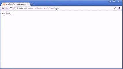 Beginner Php Tutorial - 8 - Indentation