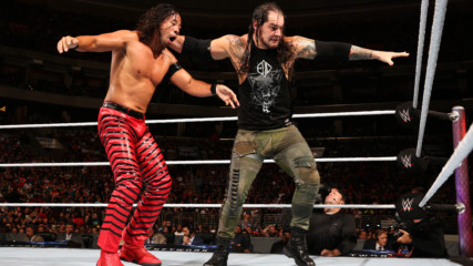 Shinsuke Nakamura and Baron Corbin exchange vicious strikes in a brutal bout: WWE Battleground 2017 (WWE Network Exclusive)
