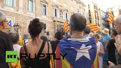 Spain: Catalans hold huge rally backing early elections and independence push
