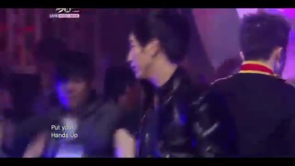 Hq 110624 2pm - Hands Up (comeback Stage) Music Bank June 24, 2011