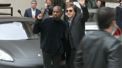 Paul McCartney, Kanye West Together At Paris Fashion Week